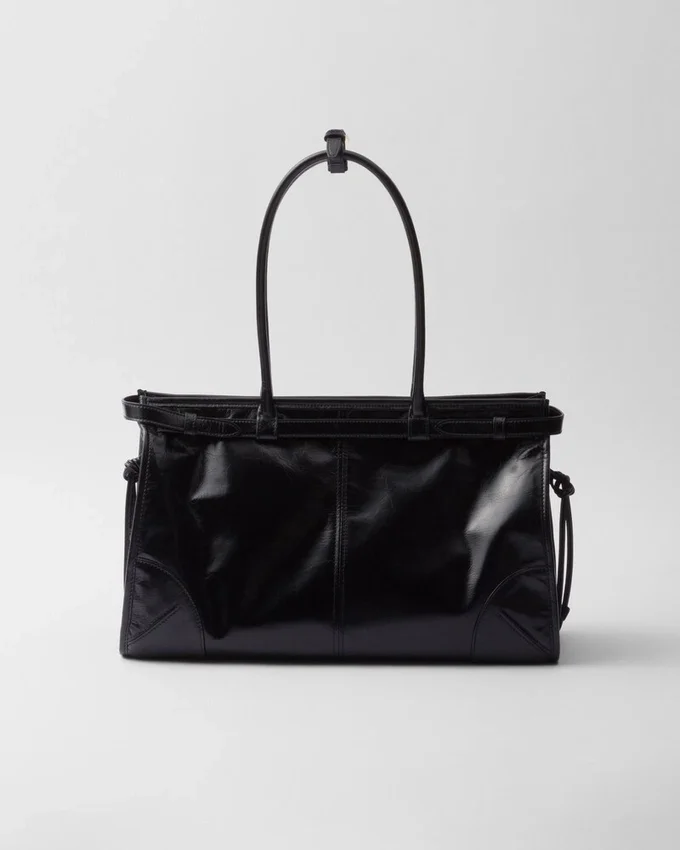 Μεγάλη δερμάτινη τσάντα Prada Bonnie Μεγάλη δερμάτινη τσάντα Prada Bonnie
