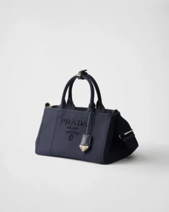 Μεγάλη τσάντα από βαμβακερό καμβά Prada Jardiniare