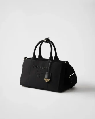 Μεγάλη τσάντα από βαμβακερό καμβά Prada Jardiniare