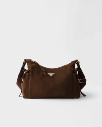 Μεγάλη τσάντα Prada Explore από σουέτ