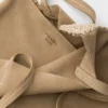 Μεγάλη τσάντα tote από σουέτ και κροσέ Μεγάλη τσάντα tote από σουέτ και κροσέ