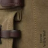 Μεγάλη τσάντα tote Prada Route από καμβά και δέρμα