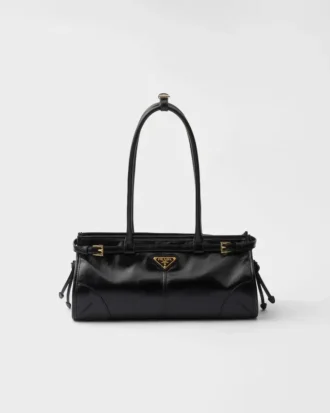 Μεσαίου μεγέθους δερμάτινη τσάντα Prada Bonnie