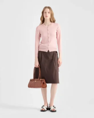 Μεσαίου μεγέθους δερμάτινη τσάντα Prada Bonnie