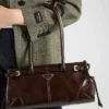 Μεσαίου μεγέθους δερμάτινη τσάντα Prada Bonnie