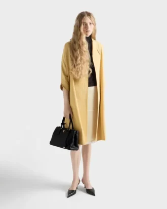 Μεσαίου μεγέθους δερμάτινη τσάντα Prada Galleria