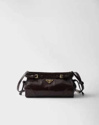 Μικρή δερμάτινη τσάντα ώμου Prada Bonnie