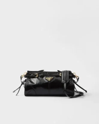 Μικρή δερμάτινη τσάντα ώμου Prada Bonnie