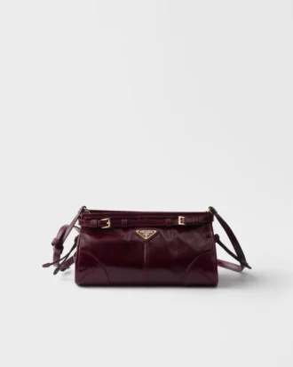 Μικρή δερμάτινη τσάντα ώμου Prada Bonnie