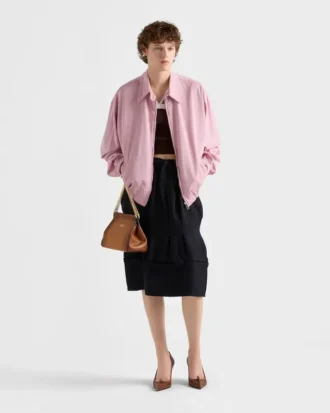 Μικρή δερμάτινη τσάντα Prada EnchaîNa
