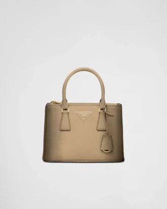 Μικρή δερμάτινη τσάντα Prada Galleria Ombra Saffiano