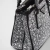 Μικρή σατινέ τσάντα Prada Galleria με κρύσταλλα Μικρή σατινέ τσάντα Prada Galleria με κρύσταλλα