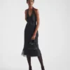 Μικρή σατινέ τσάντα Prada Galleria με κρύσταλλα Μικρή σατινέ τσάντα Prada Galleria με κρύσταλλα