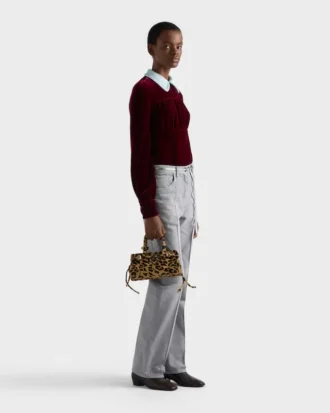Μικρή τσάντα Prada Bonnie από τυπωμένο δέρμα
