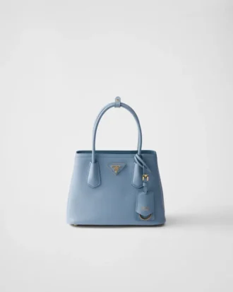 Μικρή τσάντα Prada Double από δέρμα Saffiano
