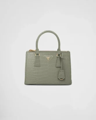 Μικρή τσάντα Prada Galleria από δέρμα κροκοδείλου Μικρή τσάντα Prada Galleria από δέρμα κροκοδείλου