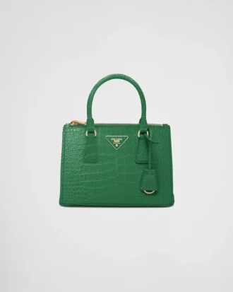 Μικρή τσάντα Prada Galleria από δέρμα κροκοδείλου Μικρή τσάντα Prada Galleria από δέρμα κροκοδείλου