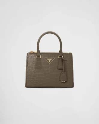 Μικρή τσάντα Prada Galleria από δέρμα κροκοδείλου Μικρή τσάντα Prada Galleria από δέρμα κροκοδείλου