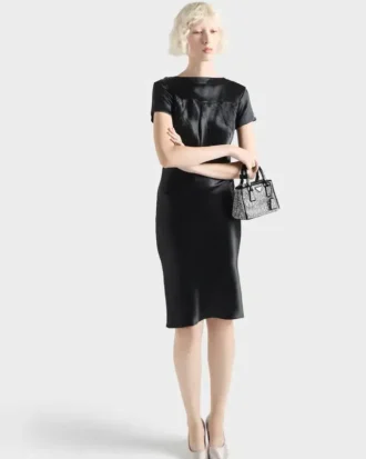 Μικρή τσάντα Prada Galleria από σατέν με διακοσμητικά στοιχεία Μικρή τσάντα Prada Galleria από σατέν με διακοσμητικά στοιχεία