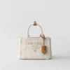 Μικρή τσάντα Prada Jardiniare από μείγμα λινού Μικρή τσάντα Prada Jardiniare από μείγμα λινού