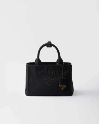 Μικρή τσάντα Prada Jardiniare από βαμβακερό καμβά