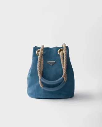 Μικρή τσάντα Prada Mariner από σουέτ