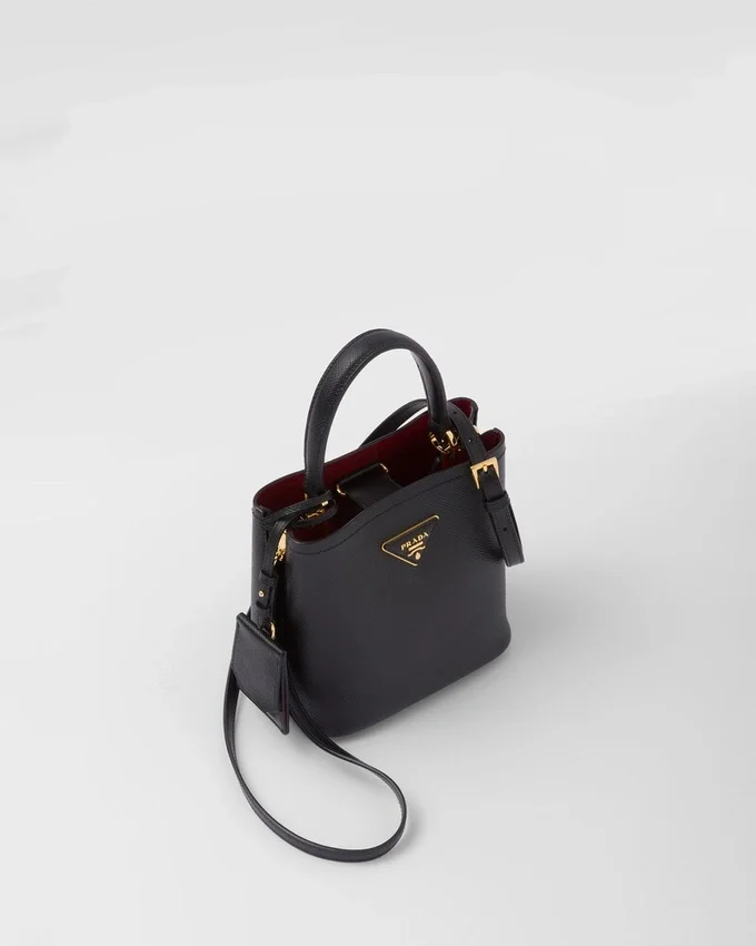 Μικρή τσάντα Prada Panier από δέρμα Saffiano Μικρή τσάντα Prada Panier από δέρμα Saffiano