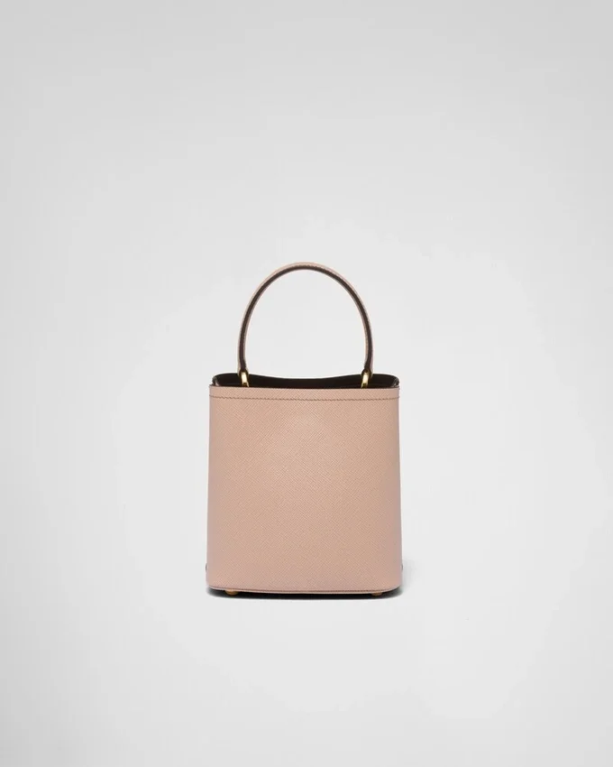 Μικρή τσάντα Prada Panier από δέρμα Saffiano Μικρή τσάντα Prada Panier από δέρμα Saffiano
