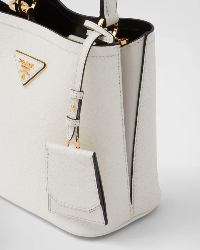 Μικρή τσάντα Prada Panier από δέρμα Saffiano Μικρή τσάντα Prada Panier από δέρμα Saffiano