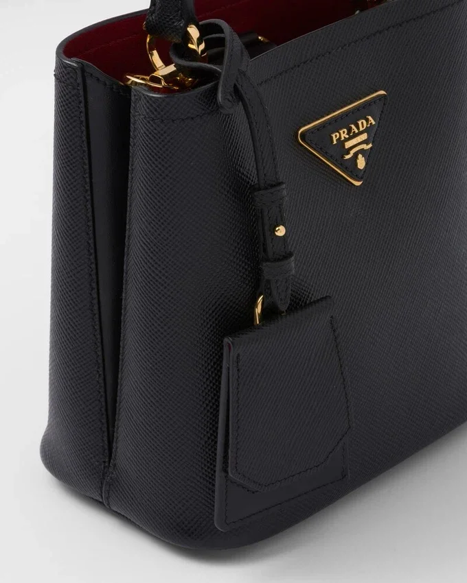 Μικρή τσάντα Prada Panier από δέρμα Saffiano Μικρή τσάντα Prada Panier από δέρμα Saffiano