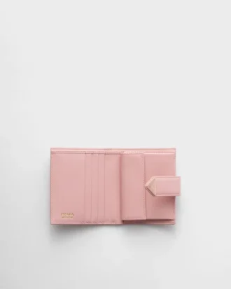Μικρό πορτοφόλι από δέρμα Saffiano και λείο δέρμα
