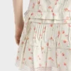 Μίνι φούστα από λινό με floral print Μίνι φούστα από λινό με floral print