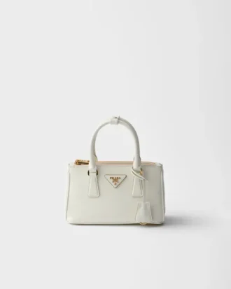 Μίνι τσάντα Prada Galleria από δέρμα Saffiano με γυαλιστερή επιφάνεια