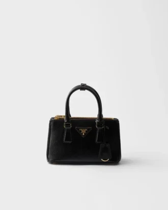 Μίνι τσάντα Prada Galleria από δέρμα Saffiano με γυαλιστερή επιφάνεια