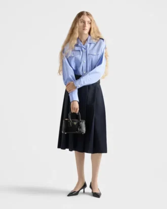 Μίνι τσάντα Prada Galleria από δέρμα Saffiano με γυαλιστερή επιφάνεια