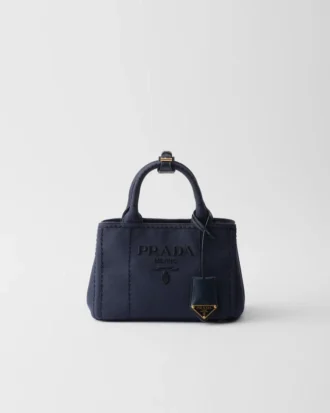 Μίνι τσάντα Prada Jardiniare από βαμβακερό καμβά
