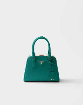 Μίνι τσάντα Prada Pyramid από δέρμα Saffiano