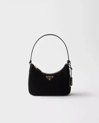 Μίνι τσάντα Prada Re-Edition 2005 από σουέτ