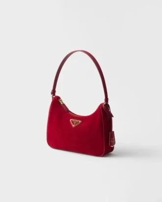 Μίνι τσάντα Prada Re-Edition 2005 από σουέτ