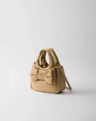 Μίνι τσάντα Re-Nylon με επένδυση και φιόγκο