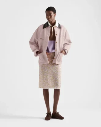 Μίντι φούστα από Re-Nylon με floral print