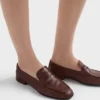 Μοκασίνια Shuffle από παλαιωμένο δέρμα