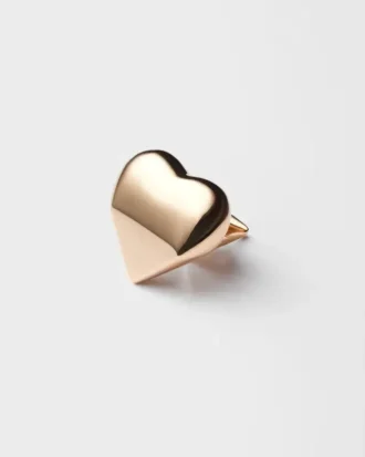 Μονό σκουλαρίκι Eternal Gold Nano Heart σε ροζ χρυσό