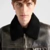Μπουφάν από δέρμα Nappa και shearling Μπουφάν από δέρμα Nappa και shearling