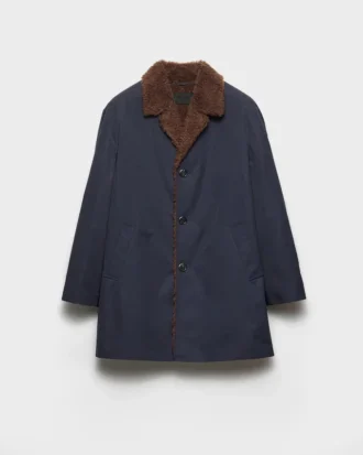 Μπουφάν από βαμβάκι και shearling
