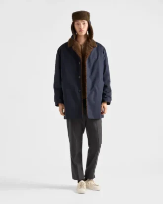 Μπουφάν από βαμβάκι και shearling