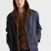 Μπουφάν από βαμβάκι και shearling Μπουφάν από βαμβάκι και shearling