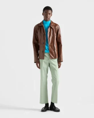 Μπουφάν Blouson από δέρμα με vintage εμφάνιση