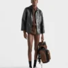 Μπουφάν Blouson από δέρμα με vintage εμφάνιση Μπουφάν Blouson από δέρμα με vintage εμφάνιση