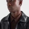 Μπουφάν Blouson από δέρμα με vintage εμφάνιση Μπουφάν Blouson από δέρμα με vintage εμφάνιση
